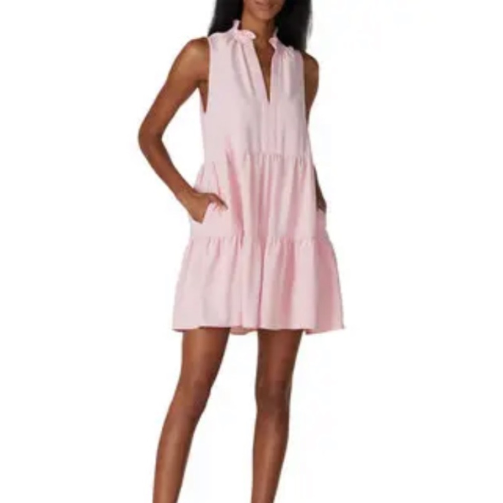 Amanda Uprichard Sleeveless Saffron Pink Dress Size Large